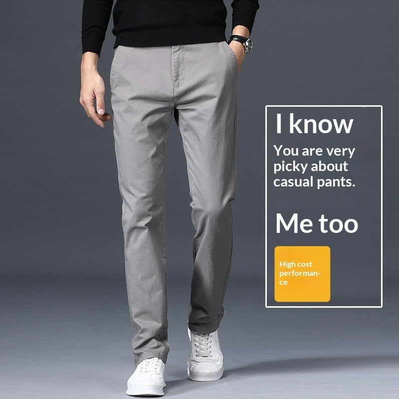 Gerade geschnittene Stretch-Freizeithose für Herren