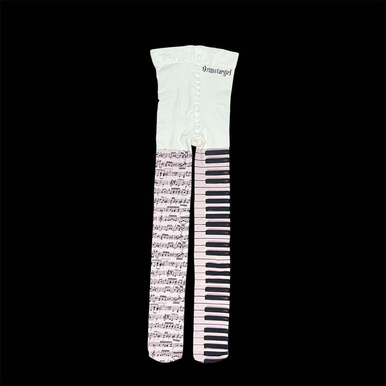 Overknee-Socken mit doppelseitigem Print