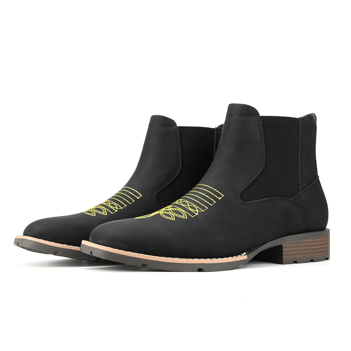 Chelsea Boots mit Stickerei