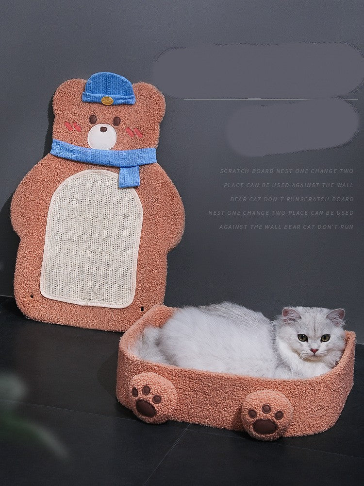 Katzenbaum mit Kratzbrett und Liegefläche