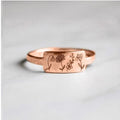Blumenring aus Metall