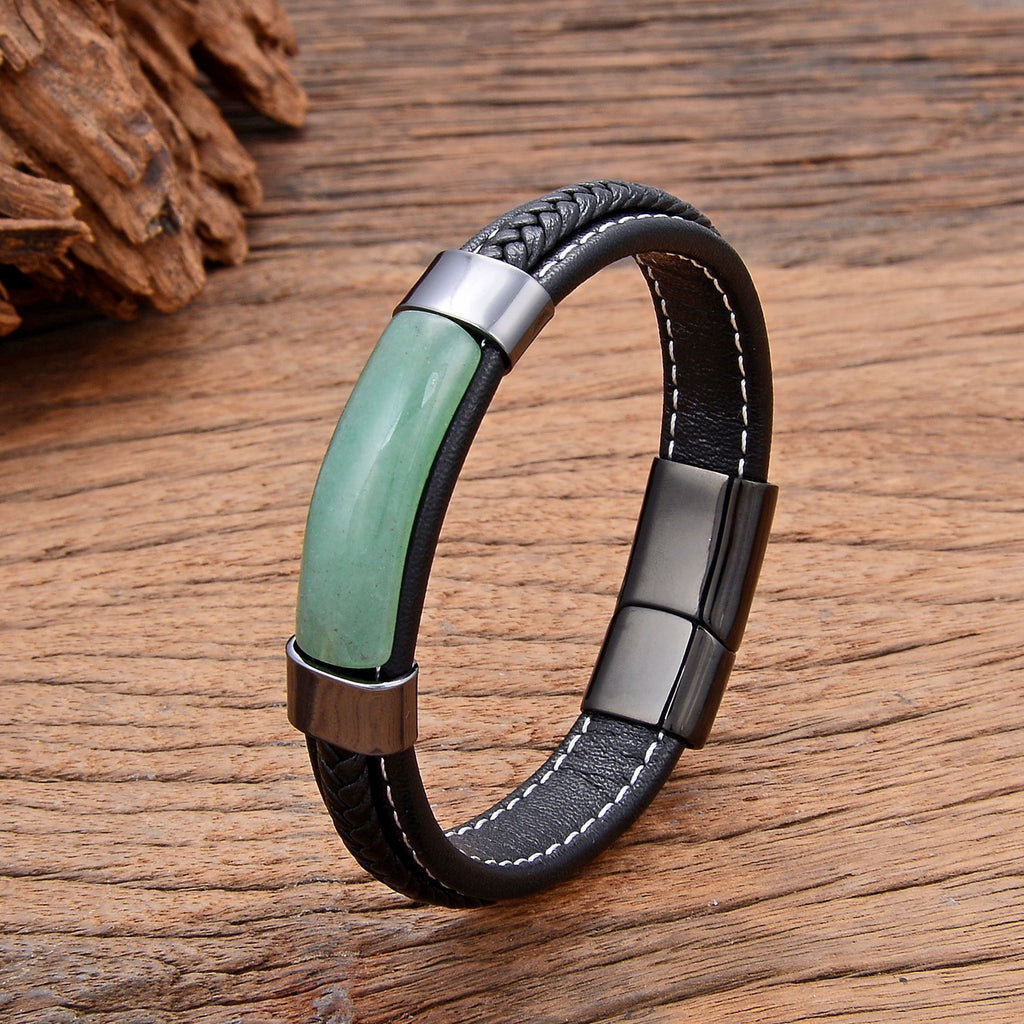 Geometrisches Lederarmband – Bild 4 | LuxeStyle