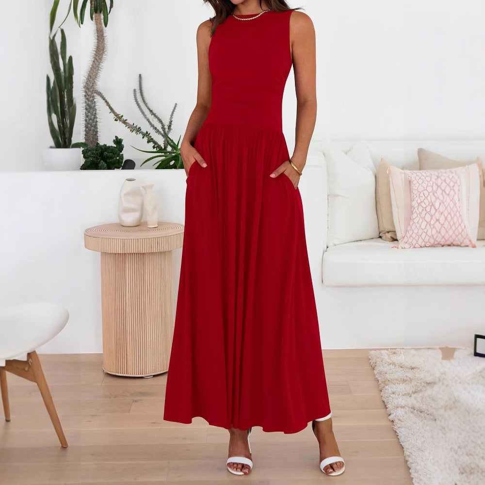Faltenrock Kleid Lang