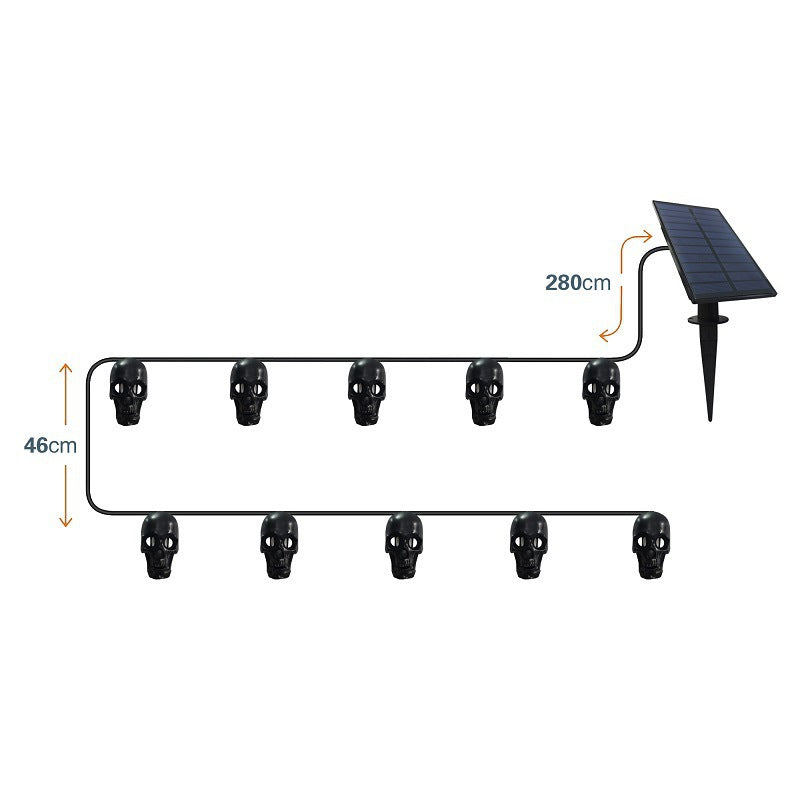 Wasserdichte Solar-Lichterkette mit Automatik