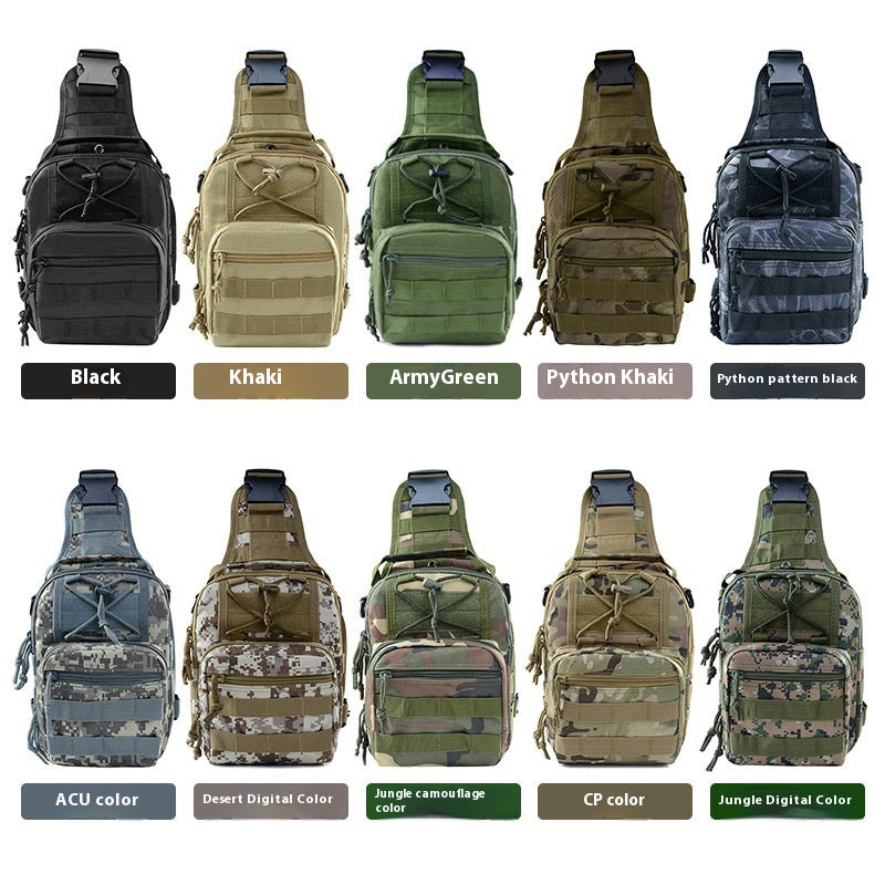 Oxford-Leinen Camouflage Schultertasche – Bild 11 | LuxeStyle