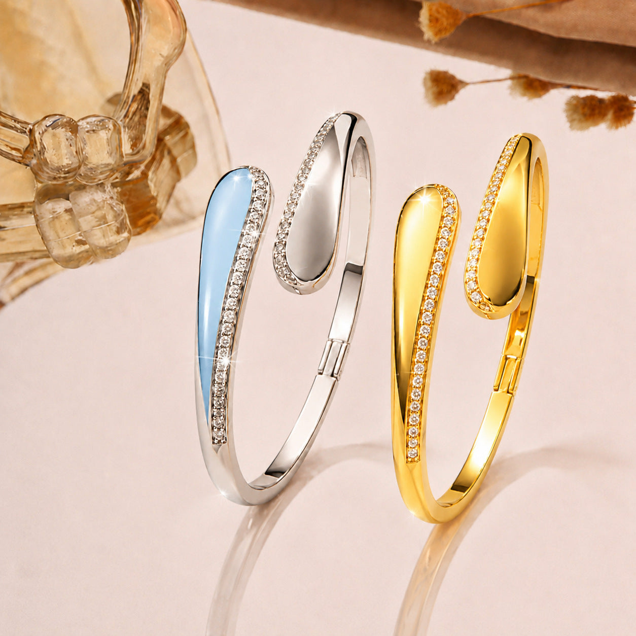 Filigranes Strass-Armband im Influencer-Stil