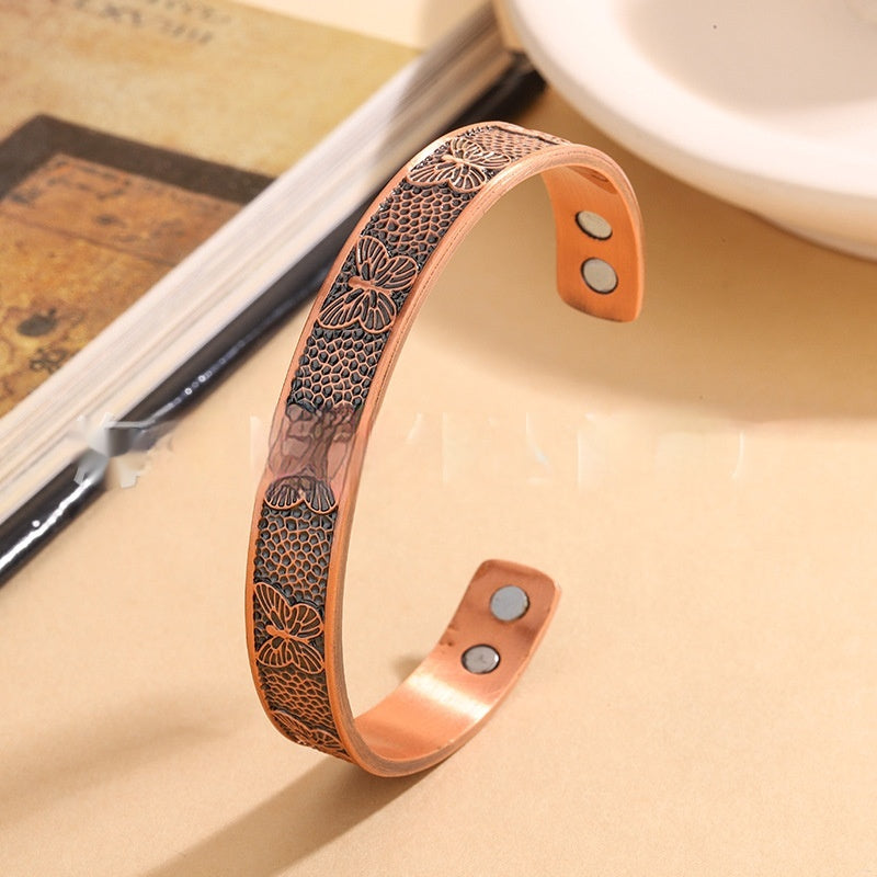 Kupfer Magnetarmband mit Schmetterling – Bild 4 | LuxeStyle