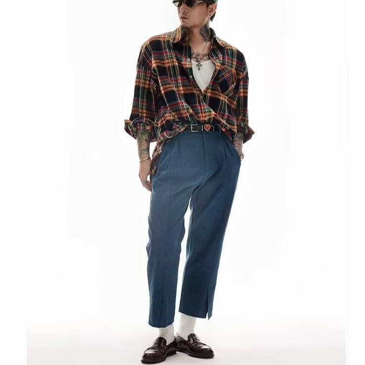 Retro Karo-Hemd Langarm im American Style – Bild 6 | LuxeStyle