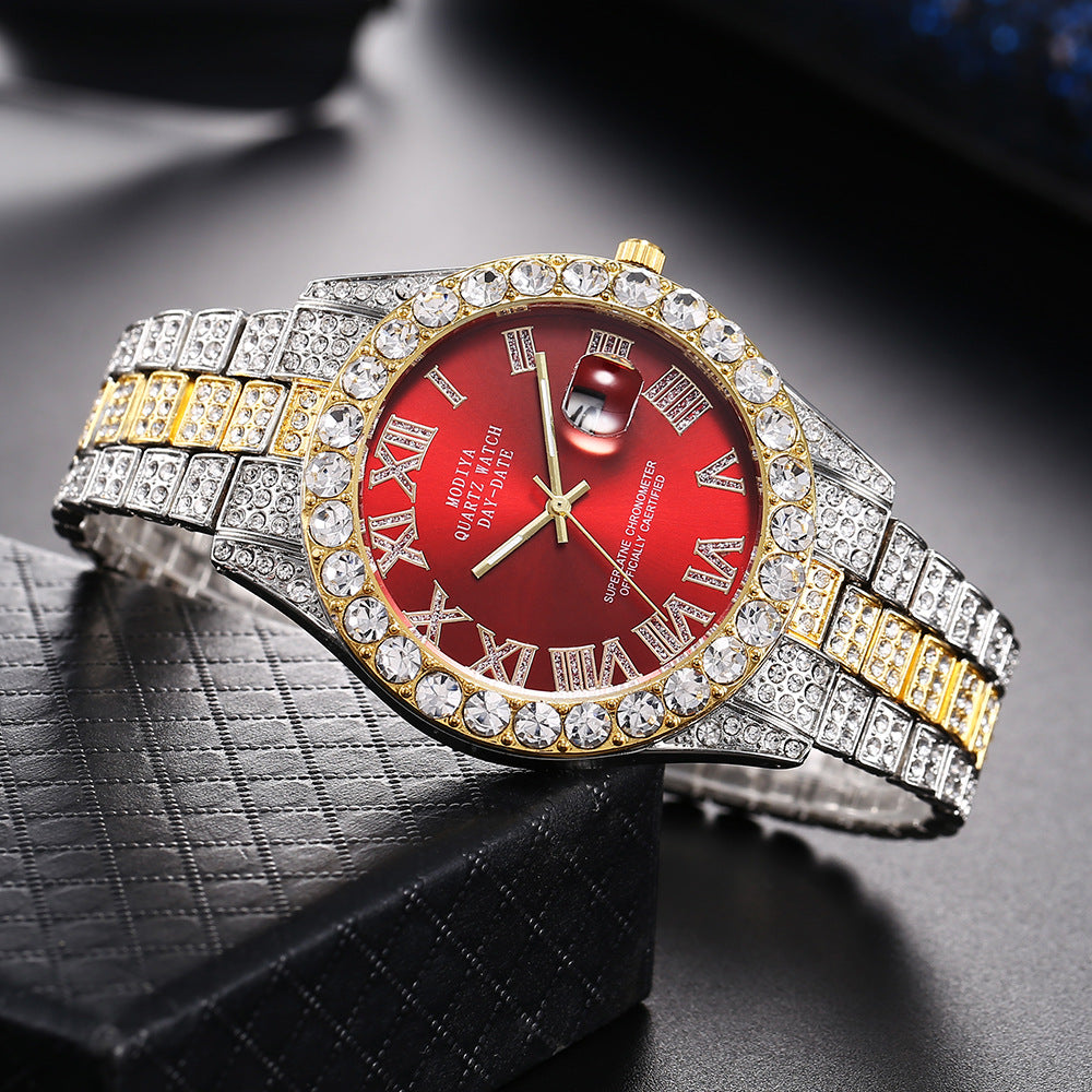 Strass-Zifferblatt Quarzuhr – Bild 8 | LuxeStyle