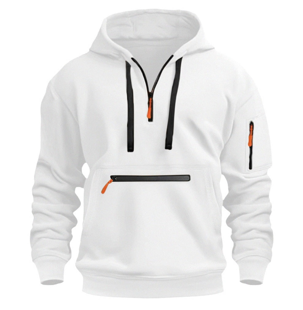 Wasserdichter Kapuzenpullover mit Reissverschluss