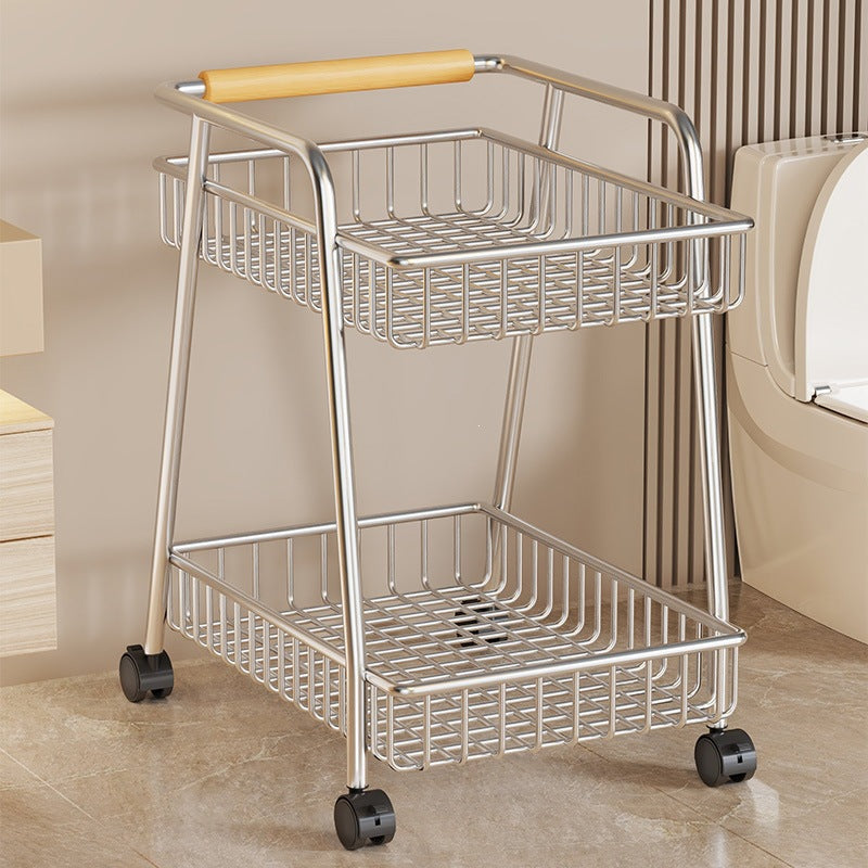 Badezimmer Rollregal – 2 Ablagen | LuxeStyle
