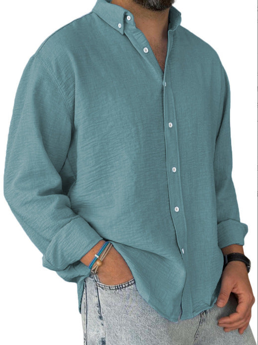 Herren Langarm Button-Down Hemd