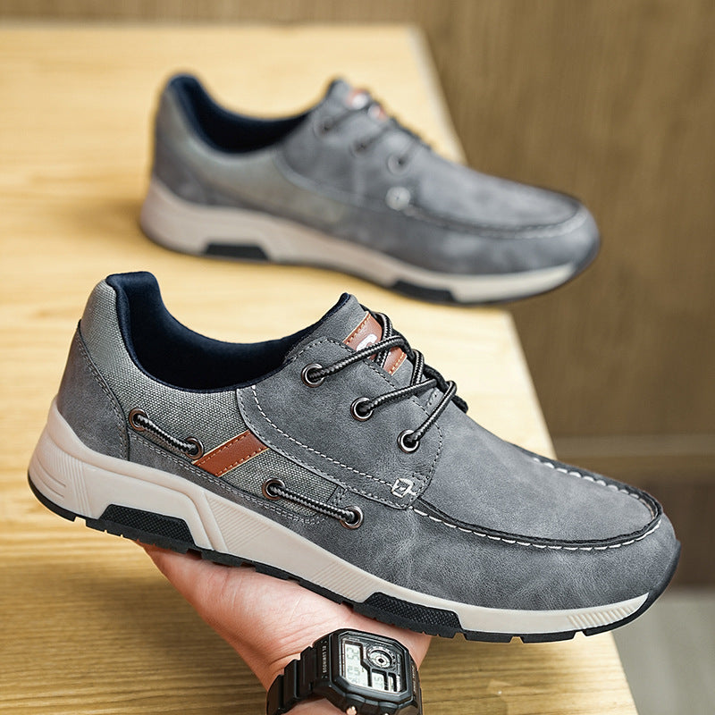 Atmungsaktiver Leder-Sneaker für Herren – Bild 2 | LuxeStyle