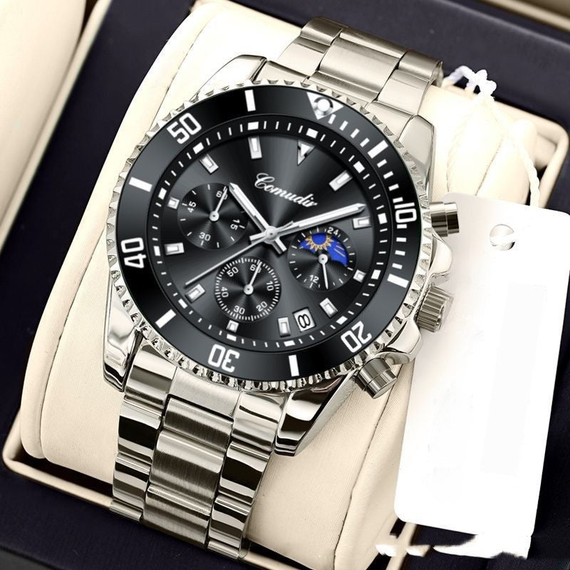 Herren-Armbanduhr mit Leuchtzeigern