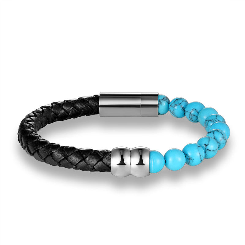 Naturstein-Armband mit Lederband – Bild 20 | LuxeStyle