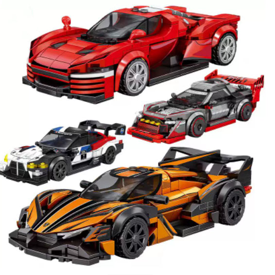Baustein Rennauto Bausatz für Kinder