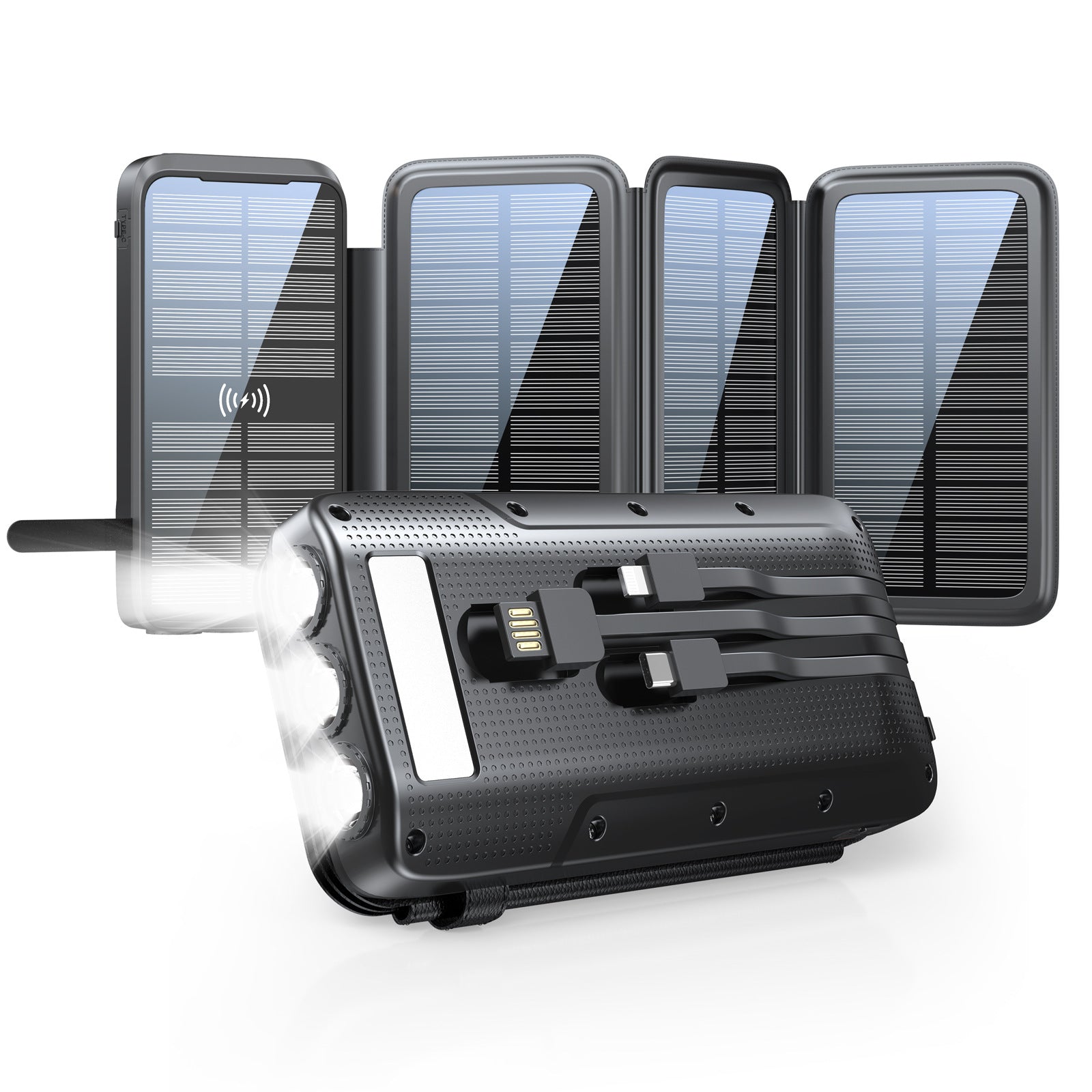 Outdoor Wireless Powerbank mit Kabel