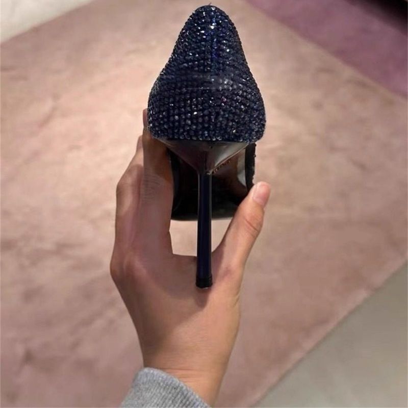 Stiletto Pumps mit Mesh & Glitzer
