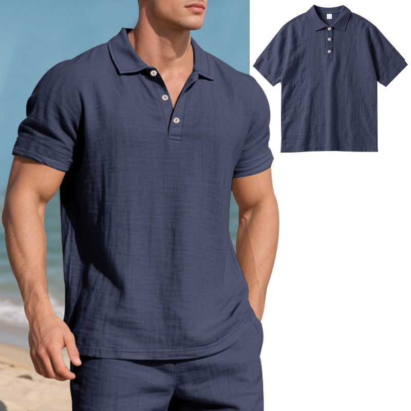 Atmungsaktives Leinen Polo-Shirt für Herren – Bild 10 | LuxeStyle