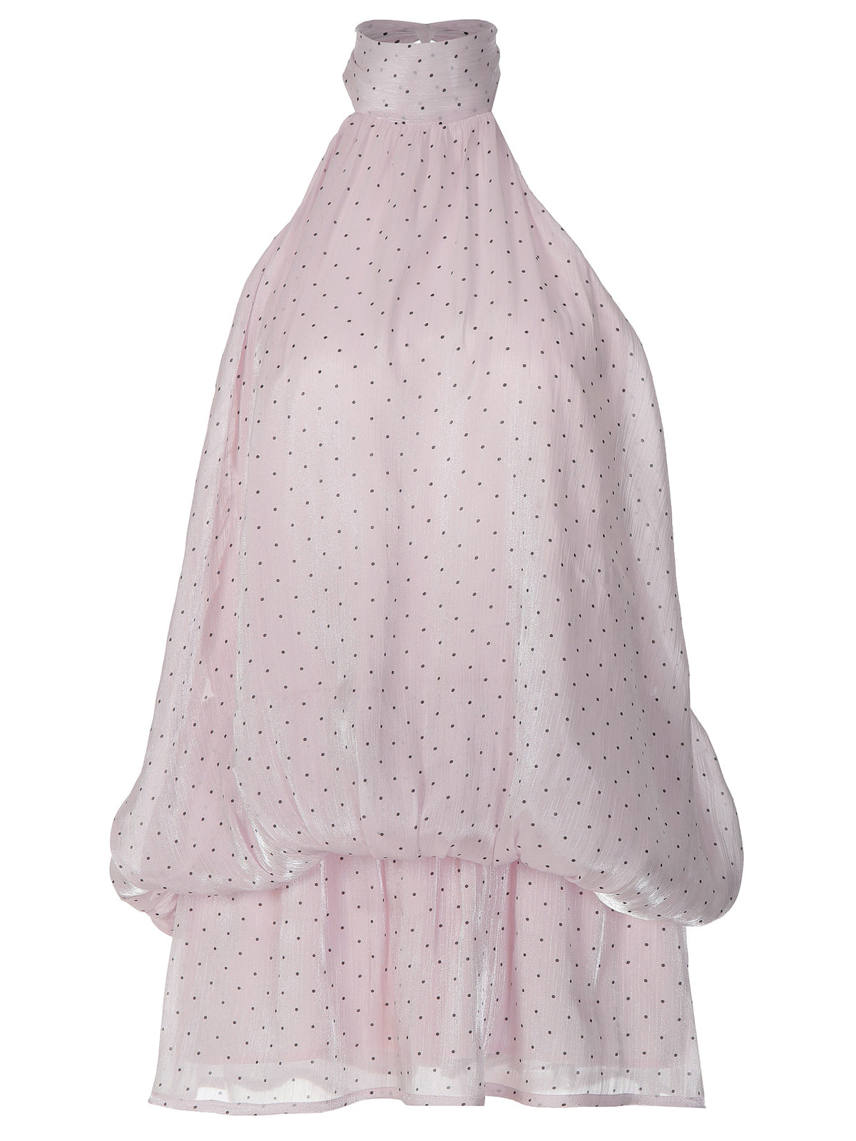 Gepunktetes rückenfreies Neckholder-Kleid – Bild 6 | LuxeStyle