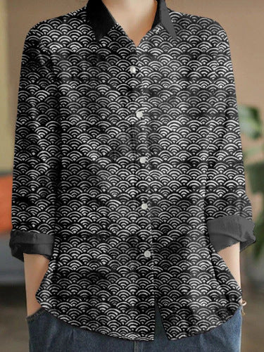 Langarmshirt mit 3D-Effekt-Muster – Bild 3 | LuxeStyle
