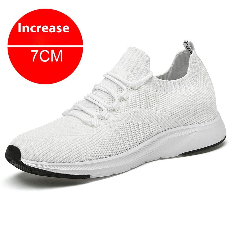 Weisser Sneaker mit verstecktem 7 cm Absatz – Bild 11 | LuxeStyle