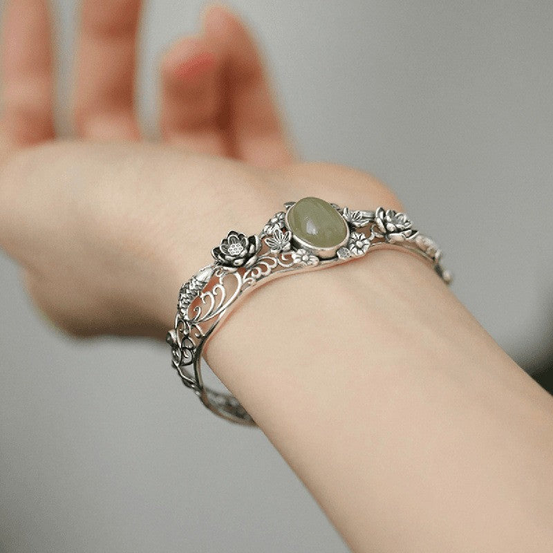Retro-Armband mit chinesischem Lotus – Bild 4 | LuxeStyle