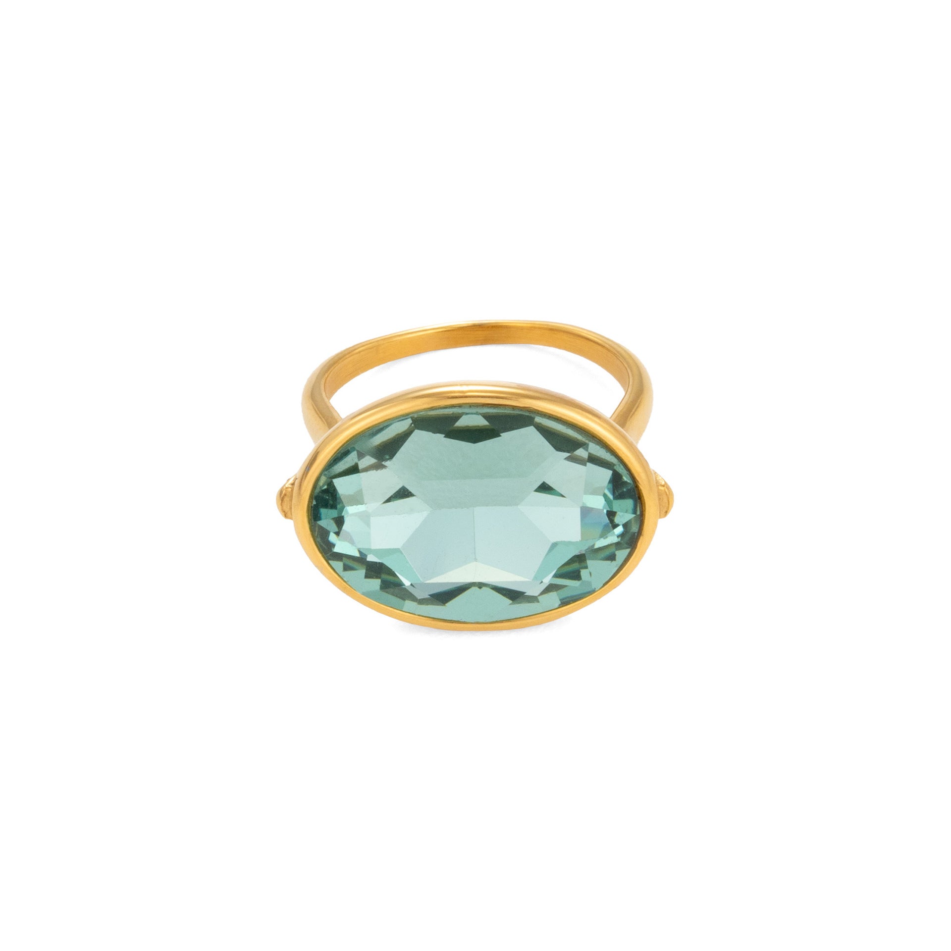 Geometrischer Edelstahlring im French-Stil