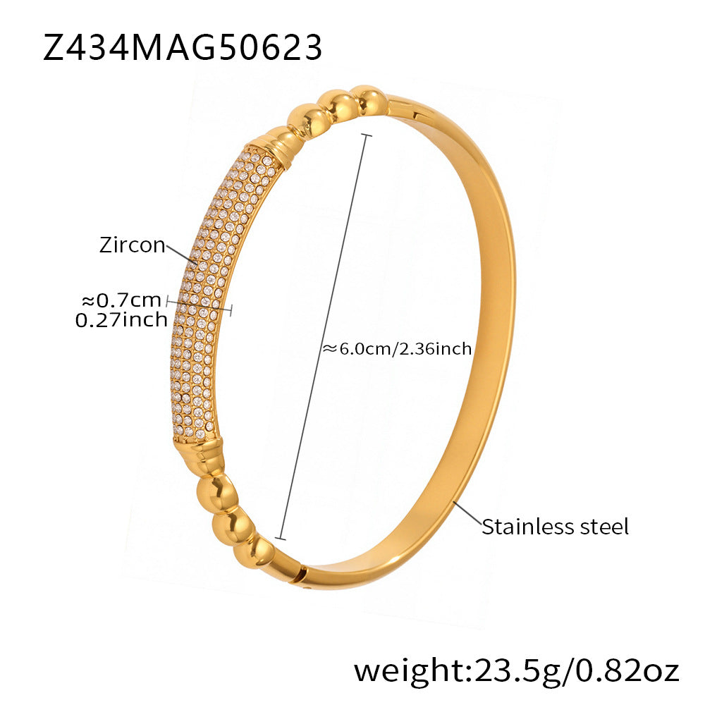 Zirkonarmband aus Edelstahl – Bild 9 | LuxeStyle