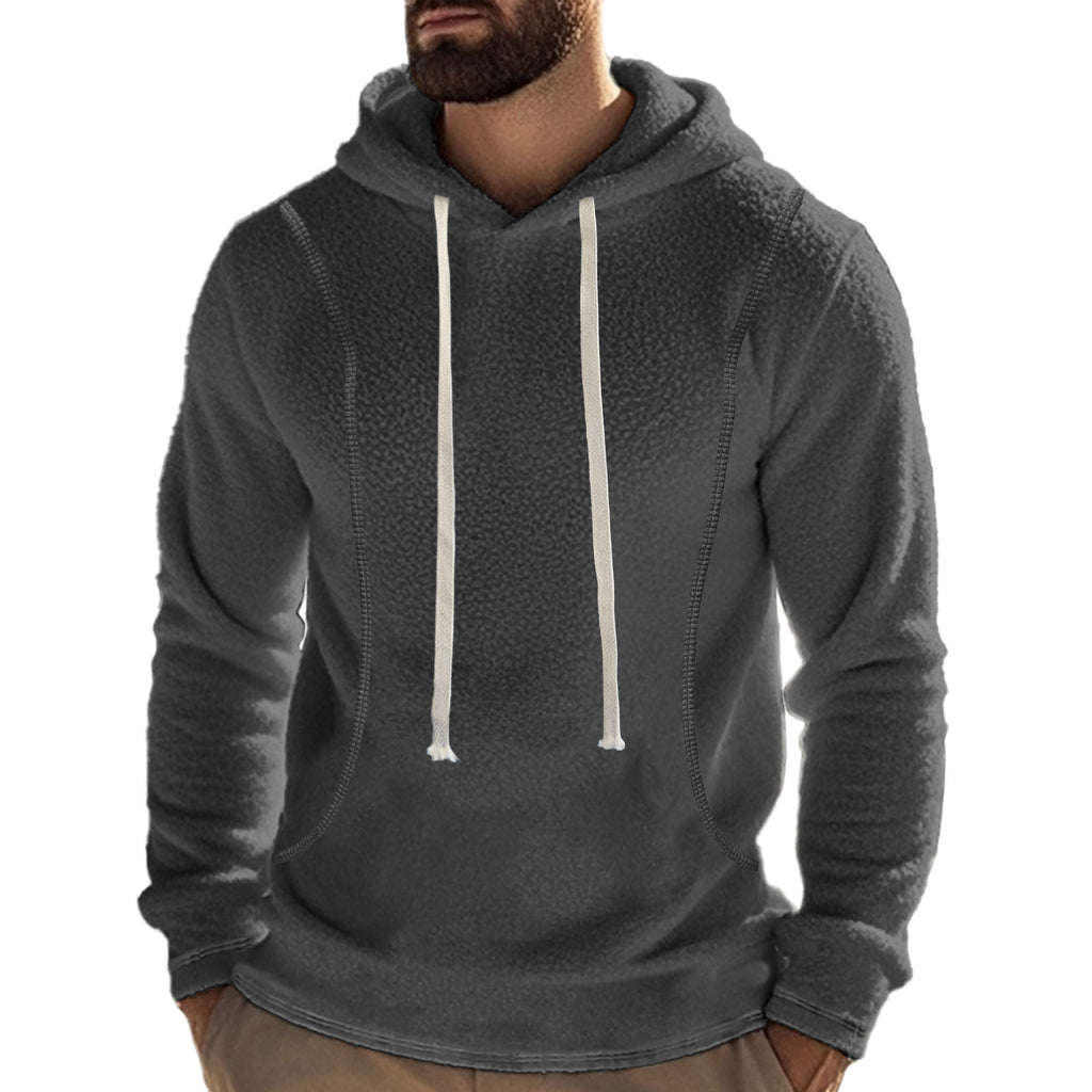 Herren Fleece Hoodie Langarm