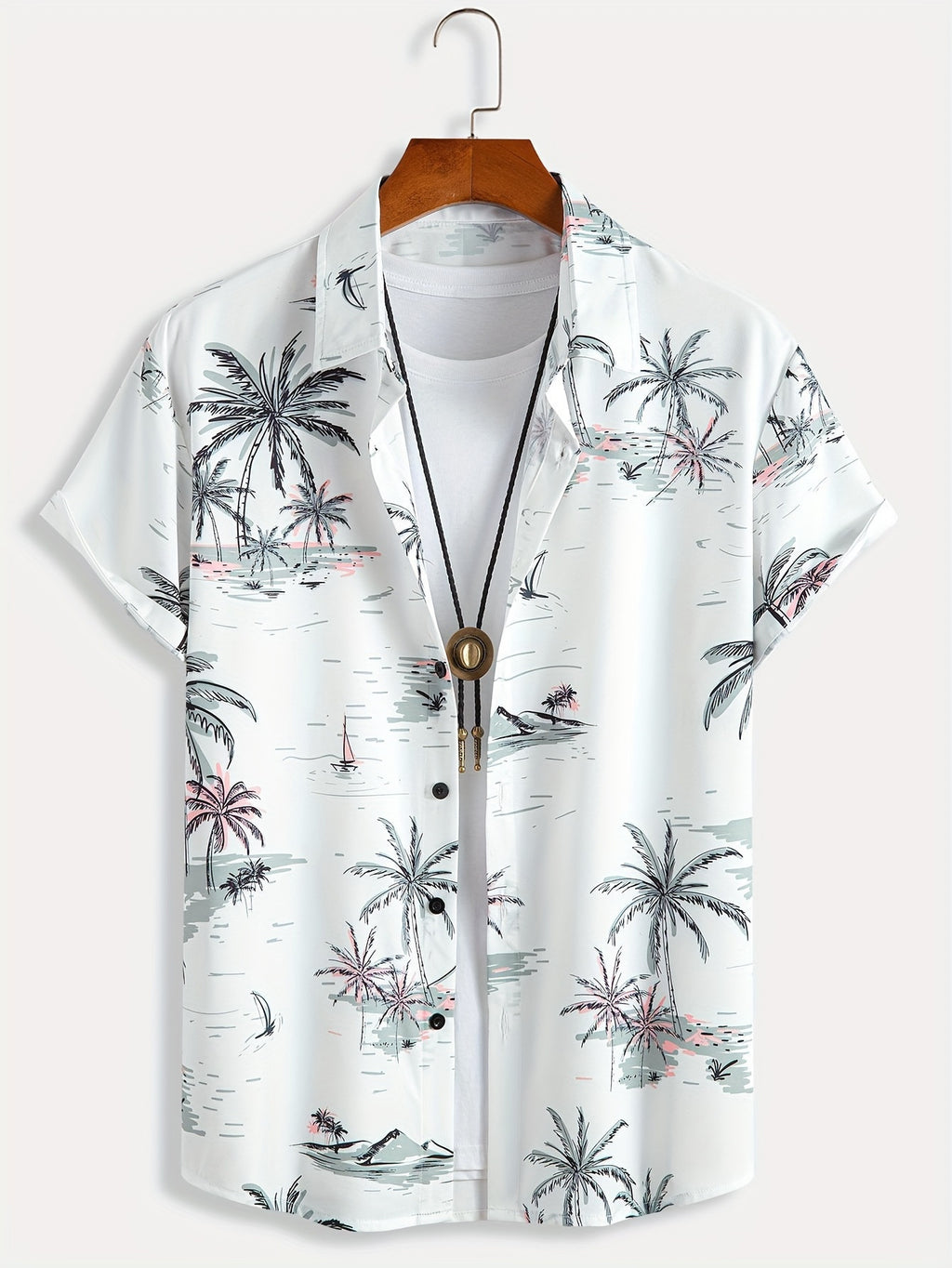 Kurzarmhemd mit Blumenmuster für Herren | LuxeStyle