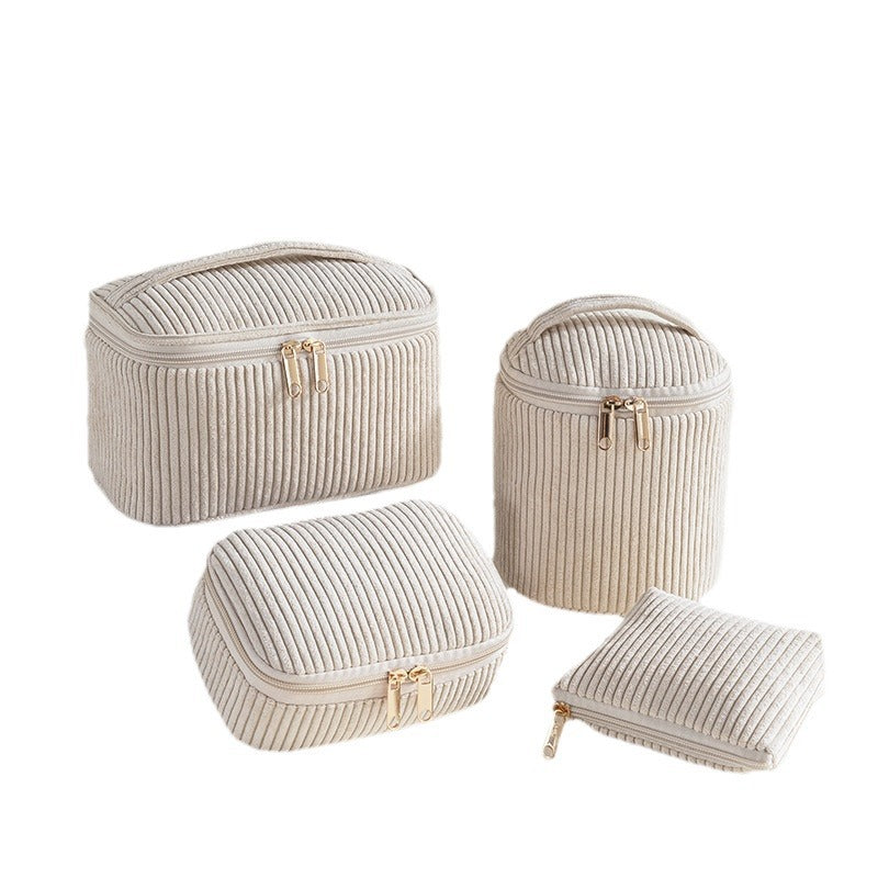 Flanell-Make-up-Taschen-Set, 4-teilig – Bild 8 | LuxeStyle