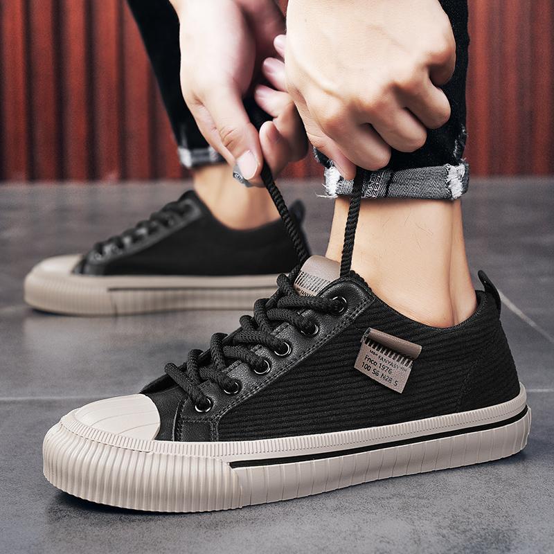 Bequeme Low-Top Cord Freizeitschuhe | LuxeStyle