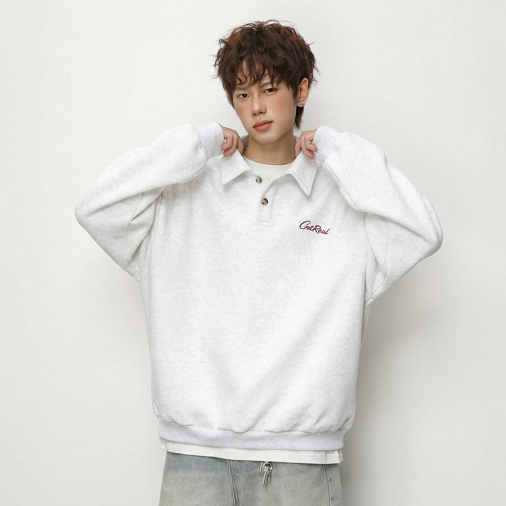Pullover mit Buchstaben-Druck