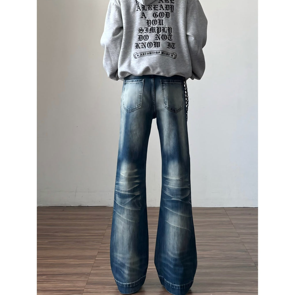 Retro Loose Wide-Leg Hose für Herren