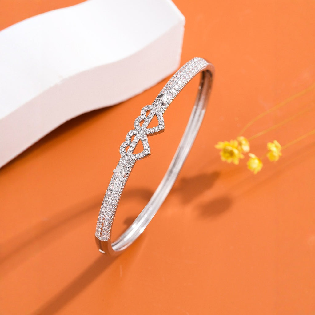 Doppelherzarmband mit Zirkonia – Bild 7 | LuxeStyle
