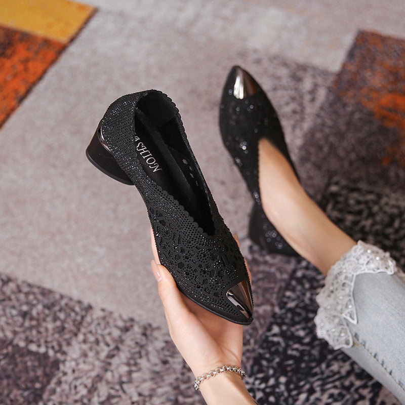 Pumps mit Mesh & Strass – Bild 14 | LuxeStyle