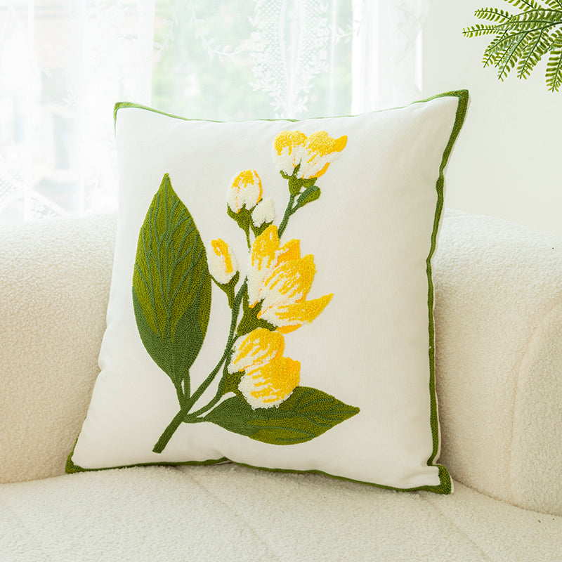 Sofakissen mit Blumen-Stickerei – Bild 7 | LuxeStyle