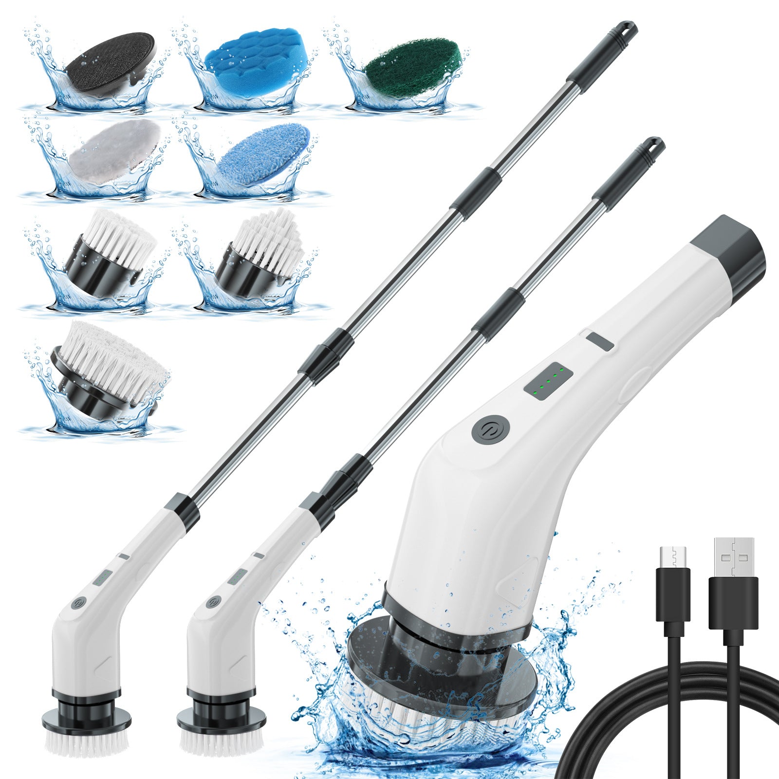 7-teiliges kabelloses Elektrobürsten-Set