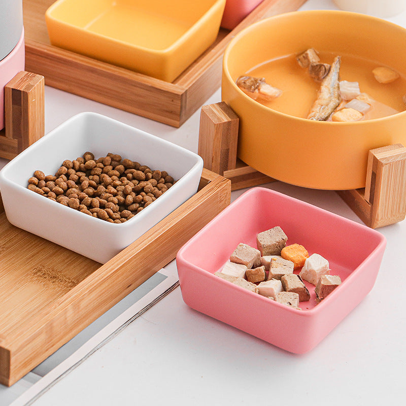 Katzenbowl mit Holzstütze – 200 ml – Bild 15 | LuxeStyle