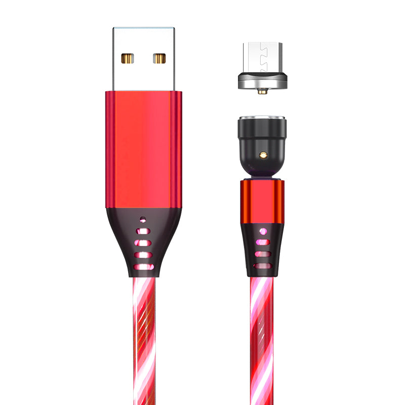 Magnetisches 3-in-1 Ladekabel mit LED-Licht