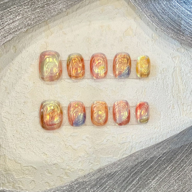 Sunset Afterglow Retro-Nägel | LuxeStyle