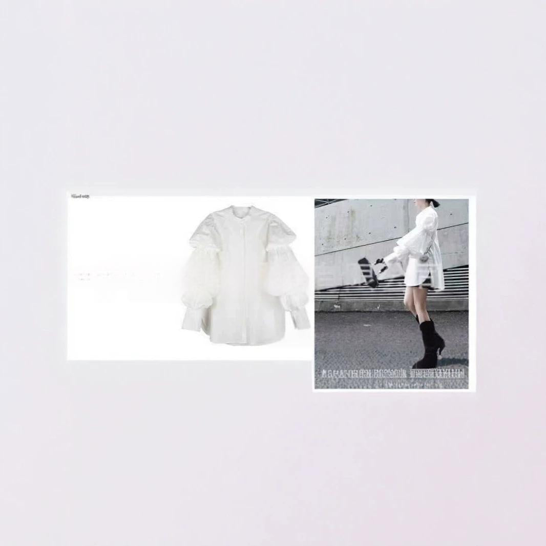 Weites Hemd mit Knopfen