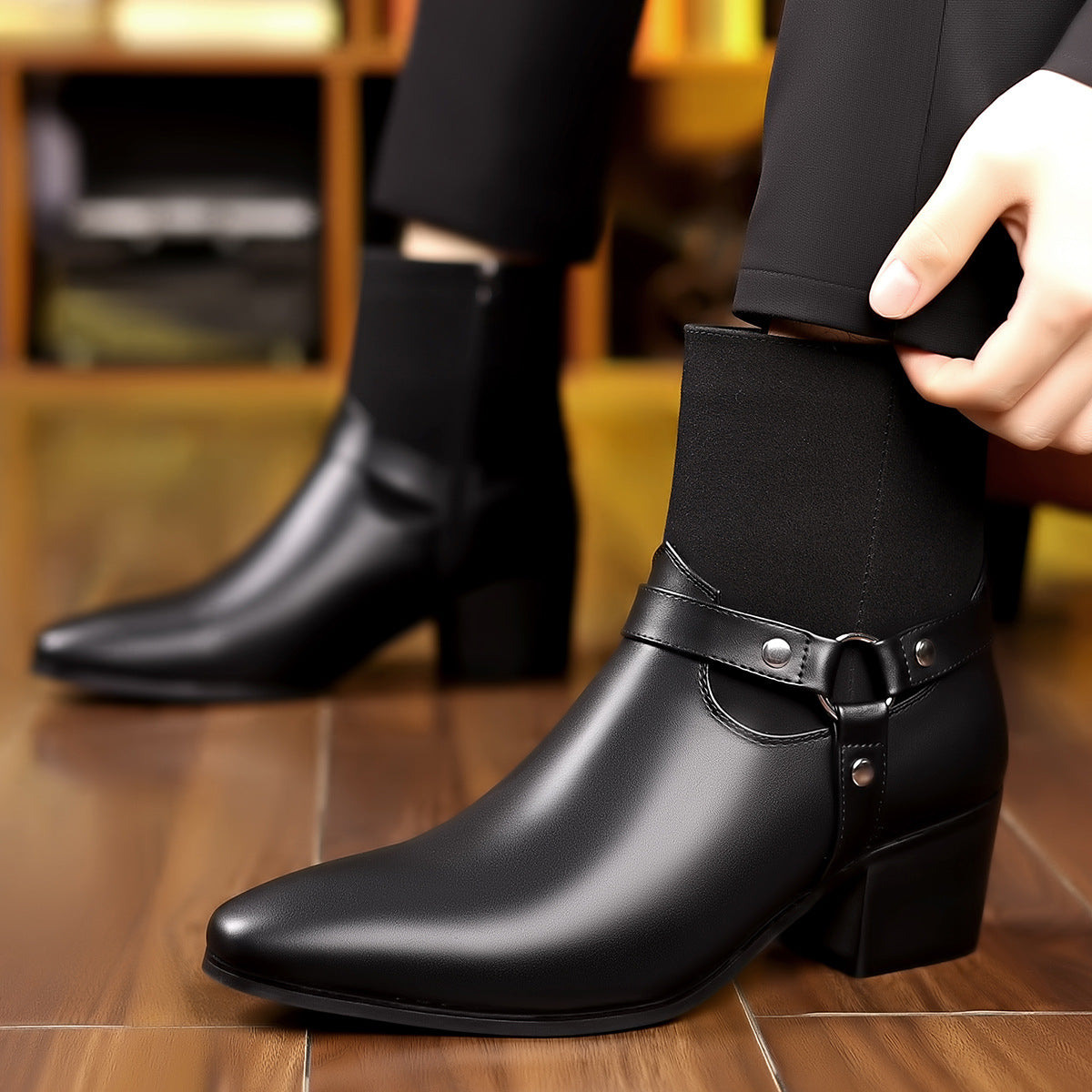 Britische Stiefel im Biker-Stil