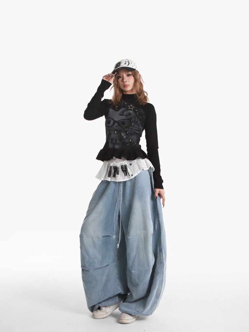 Bequeme, weiter Jeans