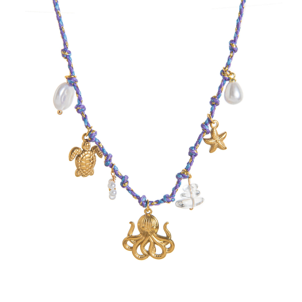 Farbveredeltes Edelstahl-Halsband