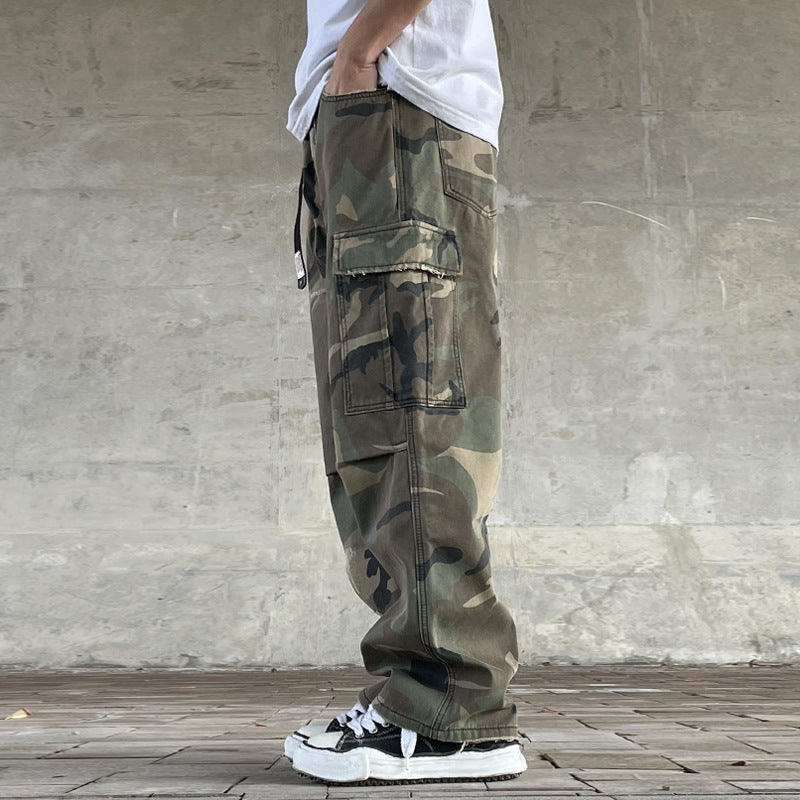 Retro Camouflage Arbeitshose Herren