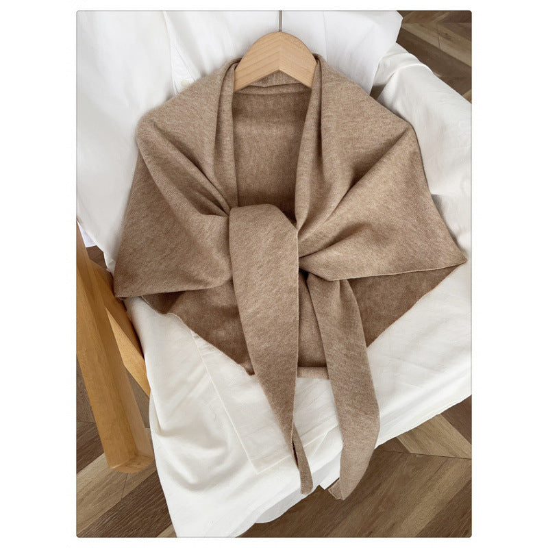 Schal aus 100 % Wolle – einfarbig – Bild 12 | LuxeStyle