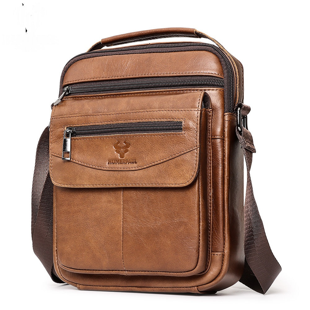 Crossbody Rucksack aus Vollnarbenleder – Ansicht 2