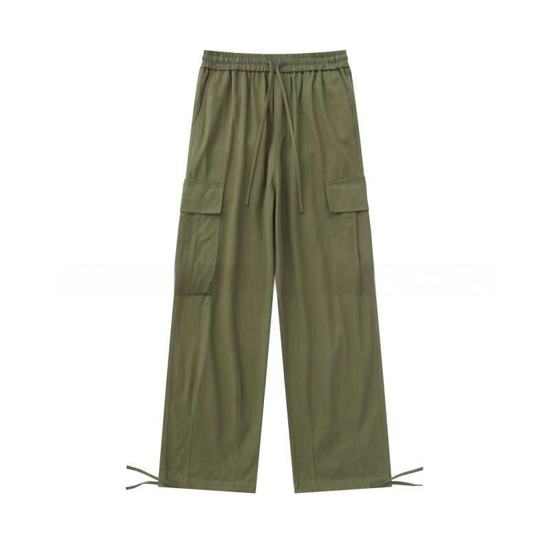 Bequeme Casual Gerade Leg Cargohose Mit Mehreren Taschen Und Elastisch